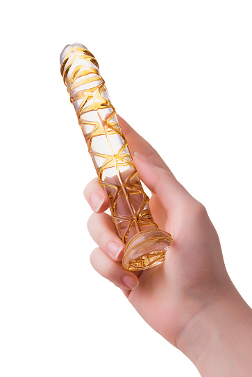 Стеклянный фаллос 15,5 см