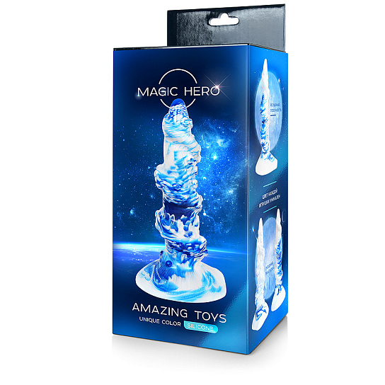 Экзотический фаллоимитатор с космическим дизайном Magic Hero, 22 см