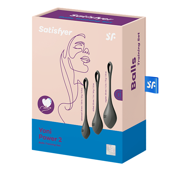Набор вагинальных шариков Satisfyer Yoni Power 2, черный