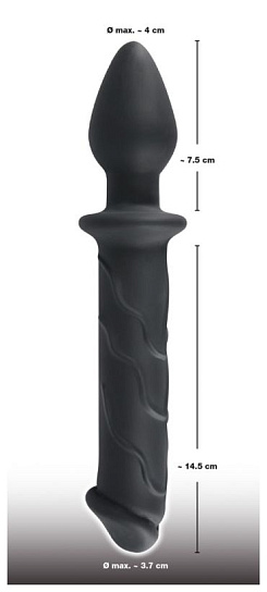 Анальная игрушка Velvets Dildo в форме дилдо с ограничителем