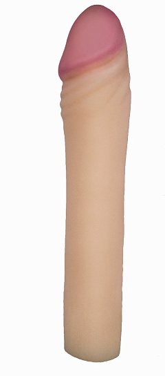 Насадка-удлинитель для члена LoveToy из киберкожи, 20 см