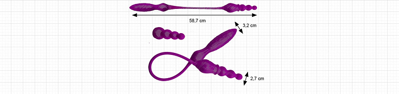 Двусторонний мини вибратор DOUBLE + LRS