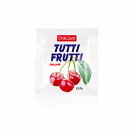 Съедобный лубрикант Биоритм Tutti Frutti Вишня, 4 мл