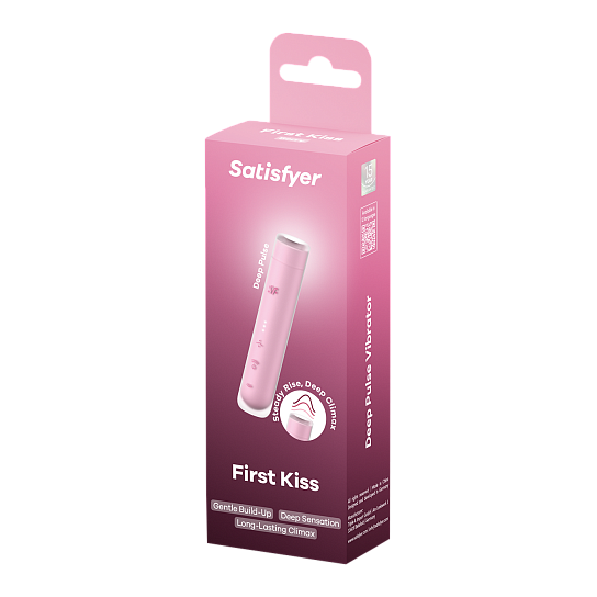 Вакуумный стимулятор клитора Satisfyer First Kiss — компактный, бесшумный
