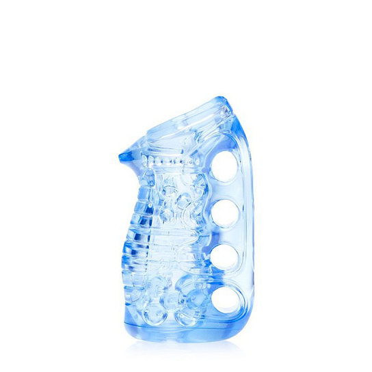 Мастурбатор инновационной формы Fleshlight Fleshskin Grip Blue Ice