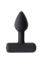 Анальная вибровтулка Shaft из силикона Erotist, цвет черный