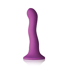 Изогнутый фаллоимитатор Colours Wave 6 Dildo Purple, фиолетовый 16,5 см