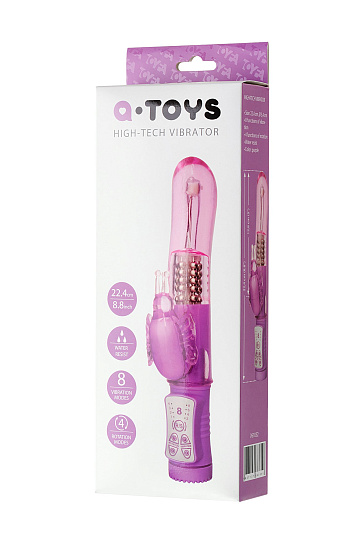 Вибратор A-Toys с функцией вращения, 22 см