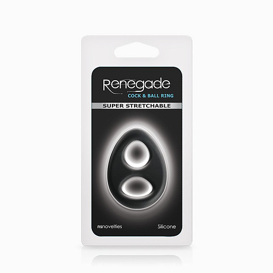 Эрекционное кольцо с двумя отверстиями Renegade