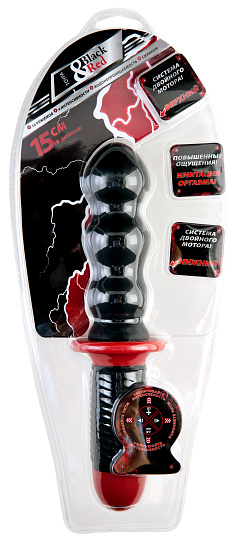 Вибратор для женщин, 10 режимов, ToyFa Black & Red, черный