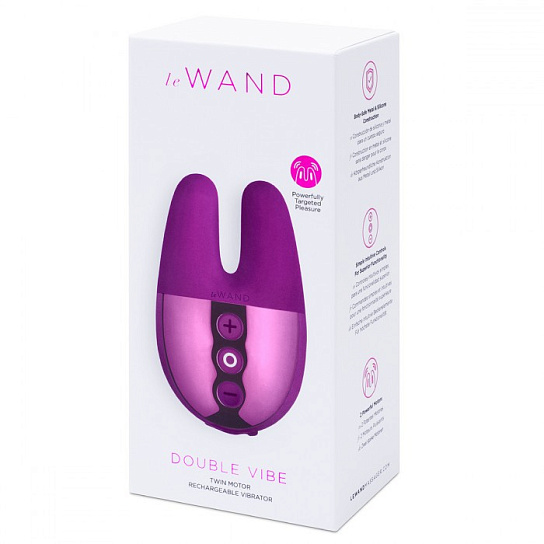 Массажер с двойной вибрацией Le Wand Double Vibe, вишневый