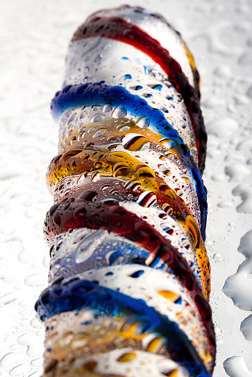 Стеклянный фаллос для вагинальной и анальной стимуляции 19,7 см