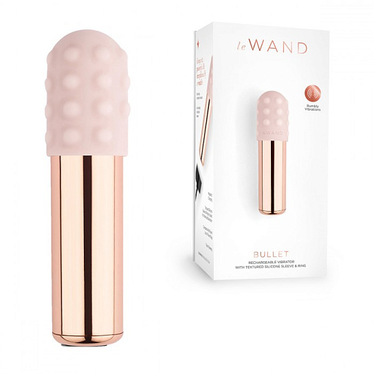 Люксовый мини-вибратор Le Wand Bullet, розовый