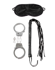 Сет Lover's Fantasy Kit: наручники, маска, плетка