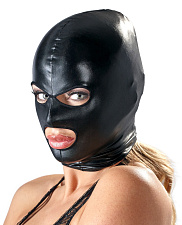 Шлем маска с открытым ртом и глазами Kopfmaske, черный