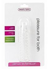 Насадка на пенис изготовленная из силикона SPIKEY-PENIS, прозрачная