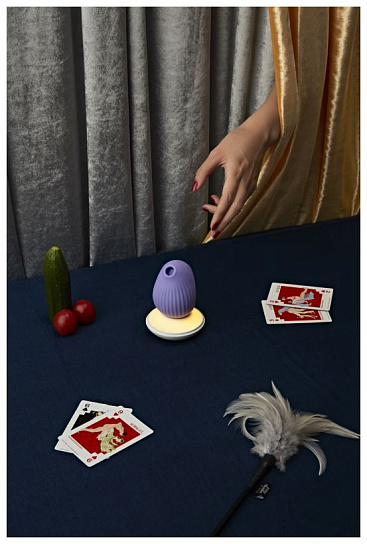 Вибростимулятор с функцией вакуумной стимуляции Cuddly Bird, фиолетовый