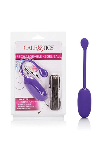 Виброяйцо Rechargeable Kegel Ball Starter, фиолетовое
