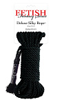 Веревка для фиксации черная Deluxe Silky Rope