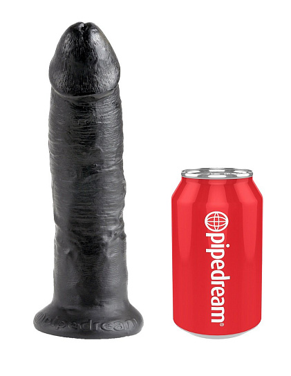 Реалистичный страпон King Cock Harness, черный, 16 см