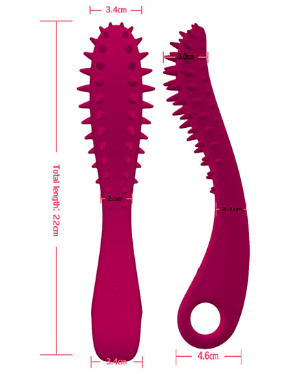 Вибратор с мягкими отростками Temptation Wand, 22 см