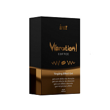 Возбуждающий гель с эффектом вибрации Intt Cosmetics Coffee, 15 мл