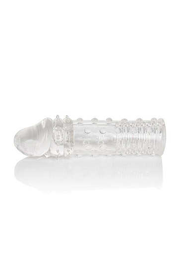 Закрытая мужская увеличивающая насадка Apollo Extender-Clear