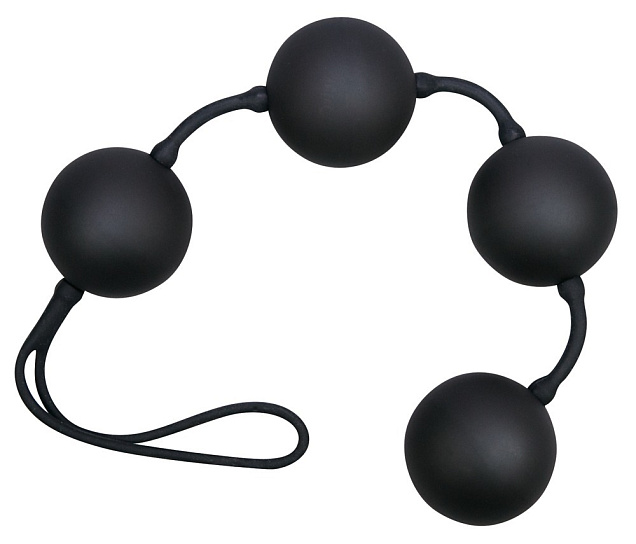 Анальные силиконовые шарики VELVET BALLS