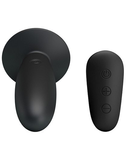 Анальный плаг с вибрацией и пультом на присоске Baile Mr.Play