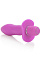 Анальная пробка из силикона со встроенным вибратором BOOTY CALL, розовая