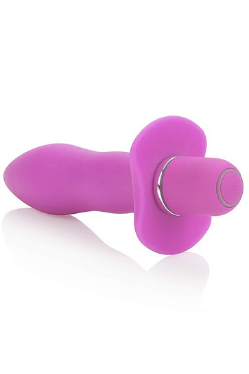 Анальная пробка из силикона со встроенным вибратором BOOTY CALL, розовая