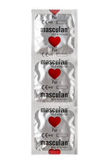 Презервативы Masculan Pur особо тонкие, 3 шт, прозрачные