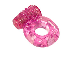 Эрекционное виброкольцо из серии Rings Axle-pin, розовое