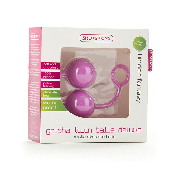 Вагинальные шарики для начинающих GEISHA TWIN, розовые