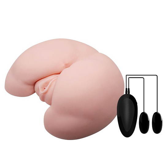 Мастурбатор вагина и анус с 2-я вибропулями на пульте