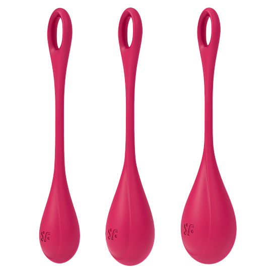 Набор вагинальных шариков Satisfyer Yoni Power 1, красный