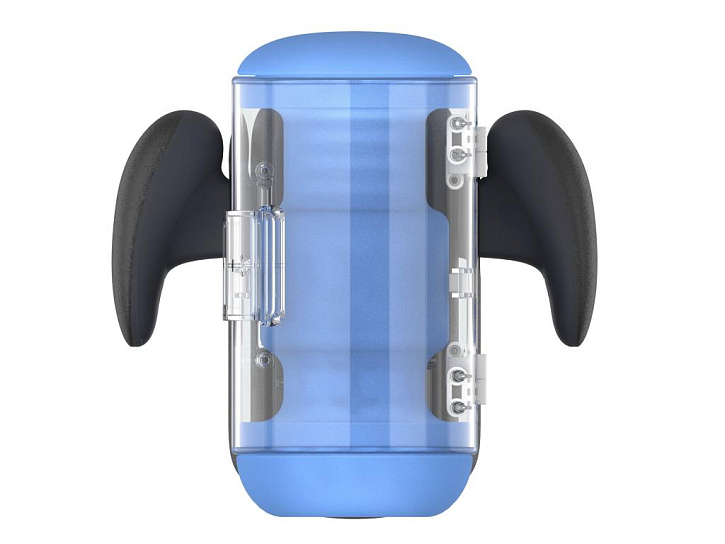 Вибромастурбатор Amovibe Black Knight с имитацией фрикций и подогревом