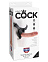 Реалистичный страпон King Cock Harness, телесный, 21 см
