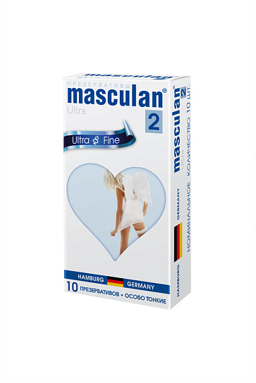 Презервативы Masculan Ultra 2 особо тонкие, 10 шт