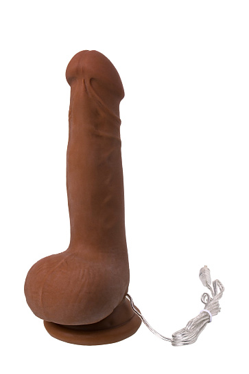 Вибратор-реалистик для женщин RealStick Elite Mulatto, 13 см