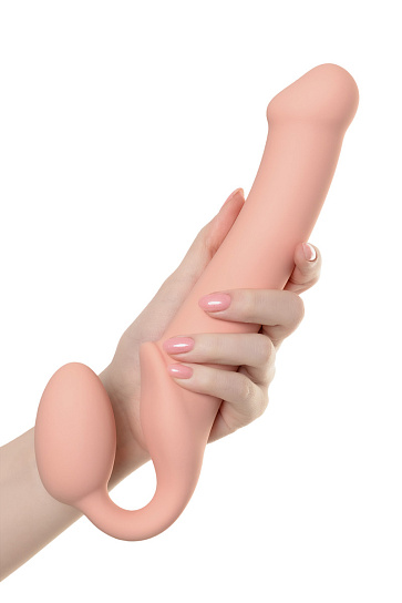 Безремневой страпон Strap-on-me, 25 см, телесный