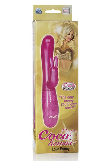 Вибратор Coco Licious Love Bunny Vibes, розовый