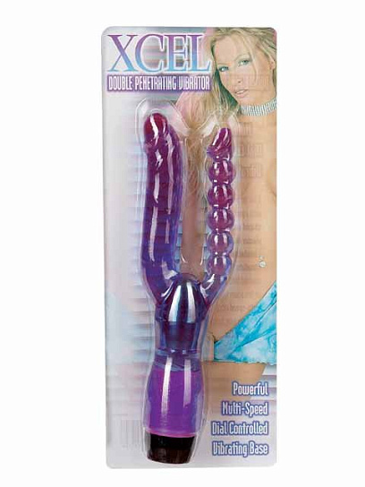 Анально-вагинальный вибромассажер Xcel Double Penetrating Vibrator