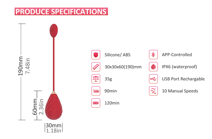 Виброяйцо Magic Motion Sundae Magic