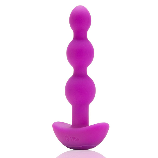 Анальные бусы B-Vibe Triplet Anal Beads Fuchsia