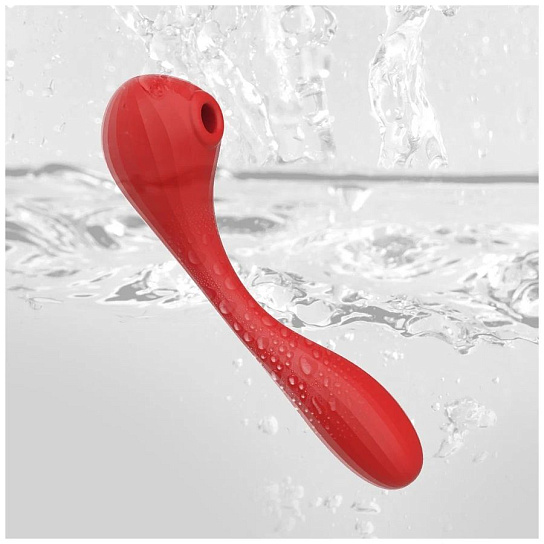 Вибратор Magic Motion Bobi вакуумно-волновой с мобильным приложением, красный