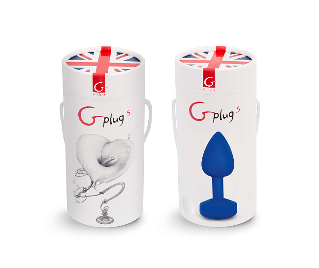 Анальная пробка с вибрацией Gvibe Gplug Small, синяя