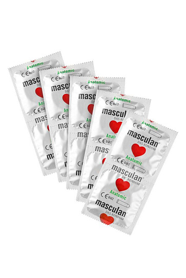 Презервативы Masculan Anatomic анатомические, 10 шт, розовые