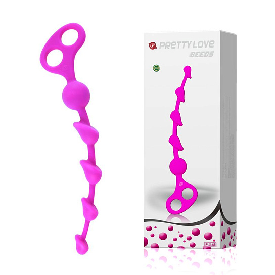 Анальная цепочка из 5 бусин различного диаметра