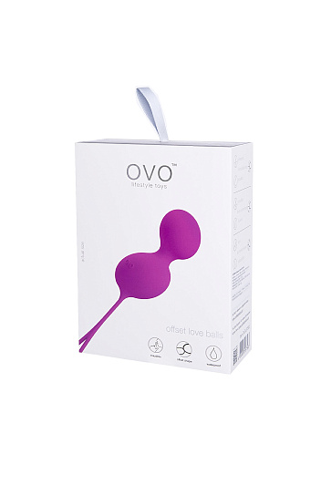Вагинальные шарики OVO L3 силиконовый, фуксия